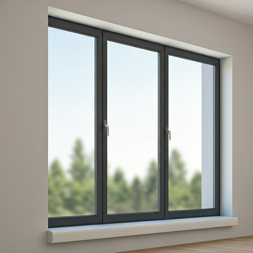 Elegant triple-glazed window detail